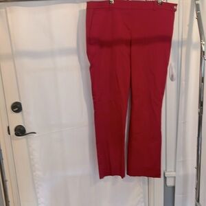 Lauren Ralph Lauren Red Straight Leg Pants
